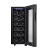 Termoelektriskais vīna dzesētājs Adler AD 8083 — 12 pudelēm, brīvstāvošs, melns, 33 L, 12–18 °C