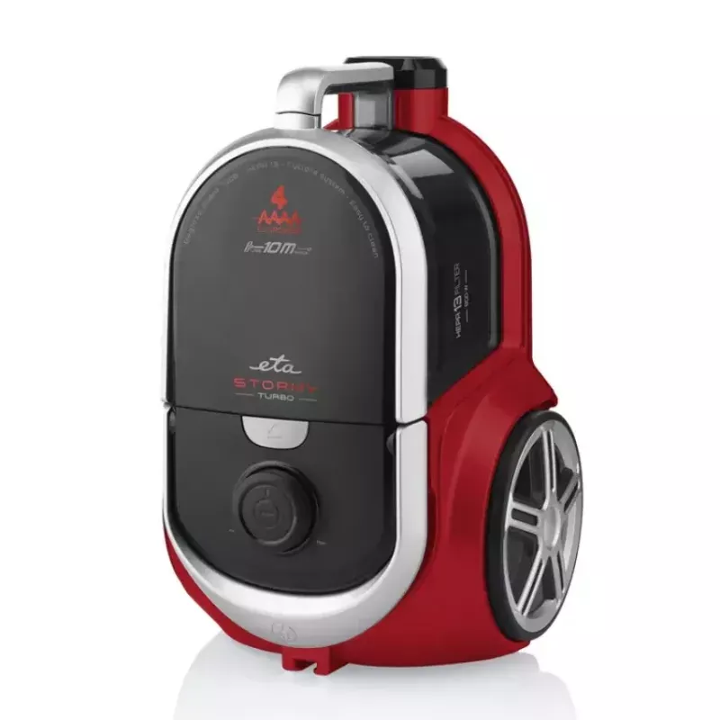 Bezvadu rokas un stieņa putekļsūcējs ETA Fenix ETA223390000 — 25,2 V, līdz 40 min darbībai, pelēks/sarkans