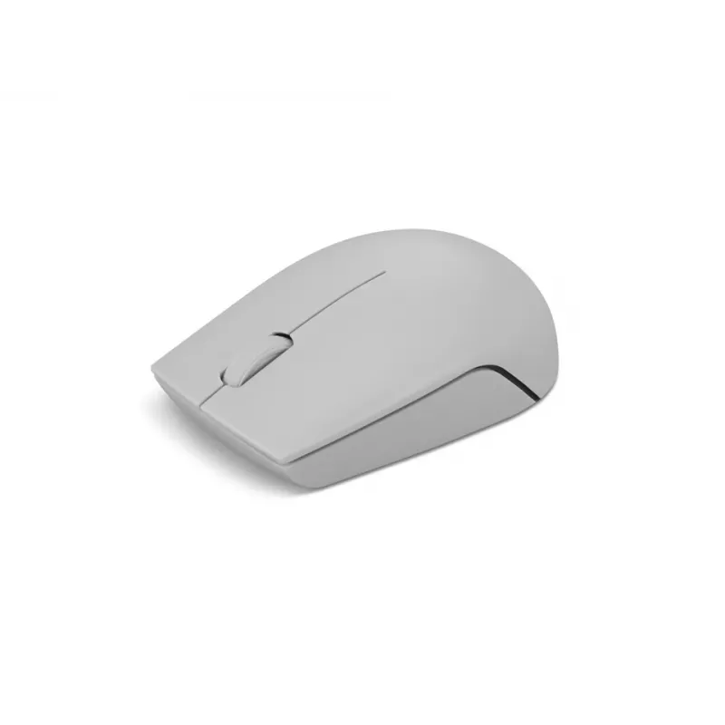 Bezvadu pele Lenovo Compact Mouse Arctic Grey — ambidextra, RF bezvadu, 1000 DPI, 3 pogas, ar bateriju