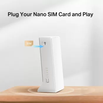 MERCUSYS MB110-4G 4G LTE maršrutētājs, 300 Mbps Wi-Fi N, viena josla (2.4 GHz) - balts