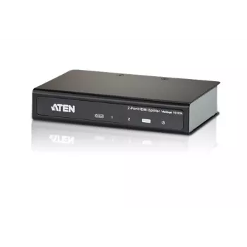 ATEN VS182A 2 portu True 4K HDMI audio un video sadalītājs, 1x HDMI ievade, 2x HDMI izvades, 4K x 2K, HDCP 1.4, melns
