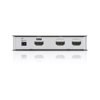ATEN VS182A 2 portu True 4K HDMI audio un video sadalītājs, 1x HDMI ievade, 2x HDMI izvades, 4K x 2K, HDCP 1.4, melns