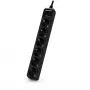 CyberPower B0620SC0-DE pārsprieguma aizsargs, melns, 6 kontaktligzdas, 200-250 V, 1.8 m