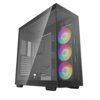PC korpuss DeepCool CH780 Tower — Full Tower, E-ATX atbalsts, rūdīts stikls, aRGB, USB-C, max GPU 480 mm