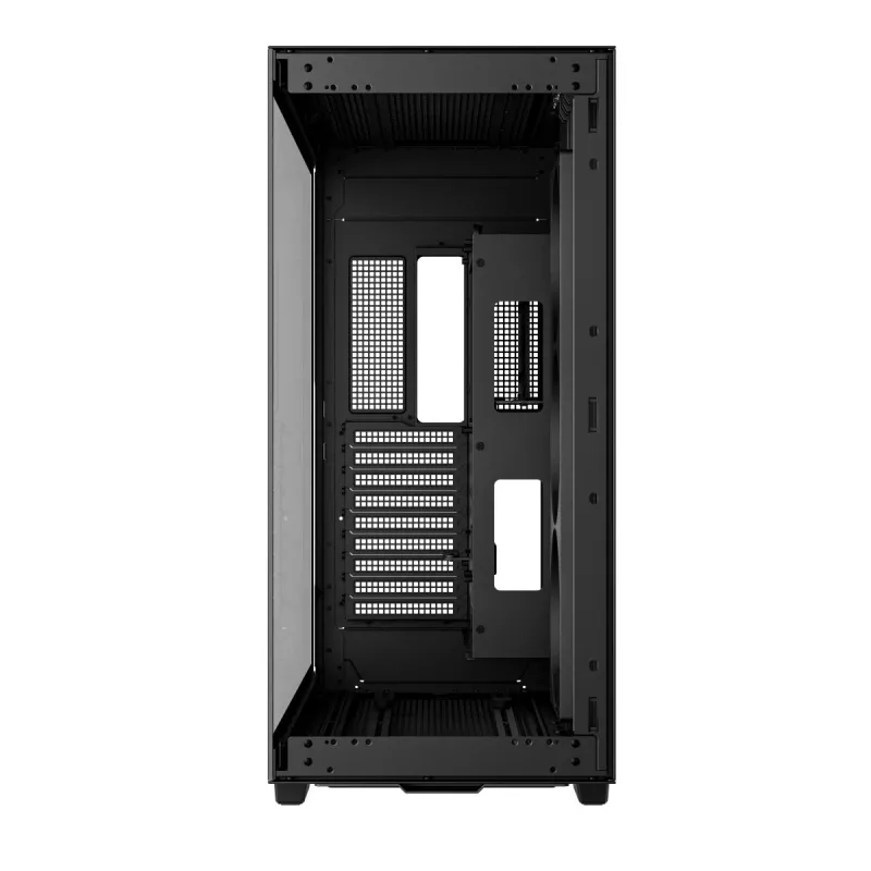 DeepCool CH780 Full Tower korpuss spēļu datoram, E-ATX, rūdīta stikla sānu panelis ar logu, bez barošanas avota, melns