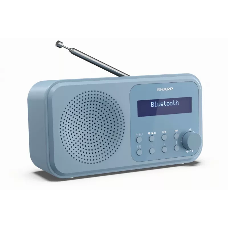 Sharp DR-P420(BL) Tokyo Pārnēsājams Digitālais Radio, DAB, DAB+, FM, 2 W, AAC