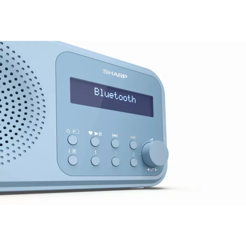Sharp DR-P420(BL) Tokyo Pārnēsājams Digitālais Radio, DAB, DAB+, FM, 2 W, AAC