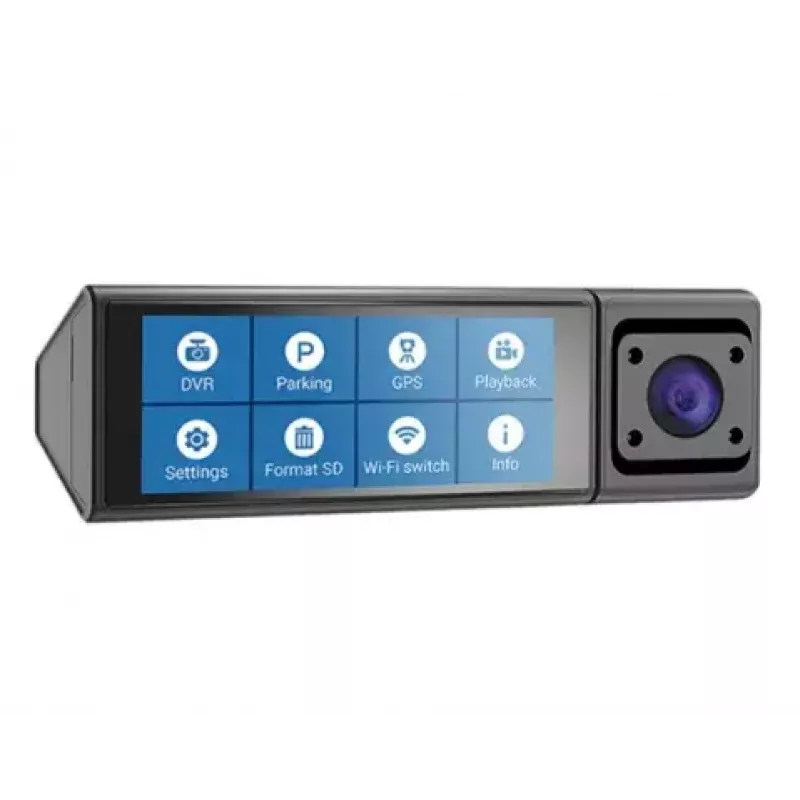 Auto kamera Navitel RC3 PRO — Full HD 1920x1080, 106°, divas kameras, IPS 3.16 collu ekrāns, MicroSD līdz 128 GB, USB barošana