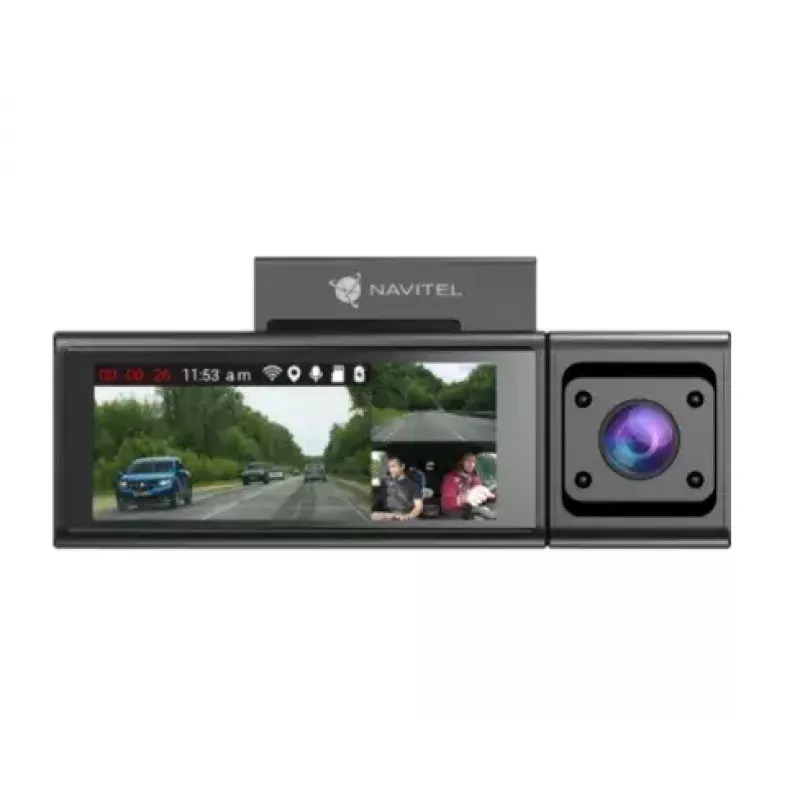 Auto kamera Navitel RC3 PRO — Full HD 1920x1080, 106°, divas kameras, IPS 3.16 collu ekrāns, MicroSD līdz 128 GB, USB barošana