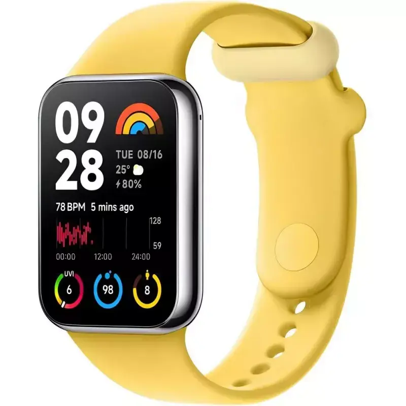 Nomaiņas TPU siksniņa Xiaomi Smart Band 8 Pro – Citrondzeltena