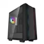 PC korpuss DeepCool CC560 ARGB V2 Midi Tower Melns — ATX/Micro-ATX/Mini-ITX, rūdīts stikls, aRGB, atbalsta līdz 370 mm GPU