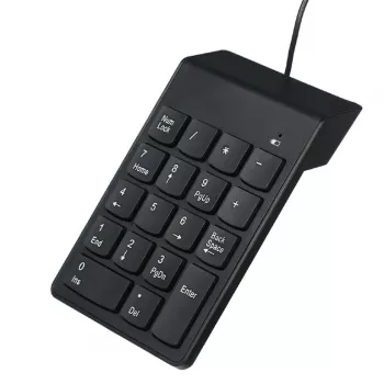 Ciparu tastatūra GEMBIRD KPD-U-03 USB 18 taustiņu šķērsslēdži, 1,45 m kabelis, melna