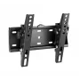 Gembird WM-42T-02 noliecams TV stiprinājums pie sienas 23–42" ekrāniem, noliece -12°/+12°, VESA 75x75–200x200, līdz 30 kg, 5,3 cm no sienas, tērauda, melnā krāsā