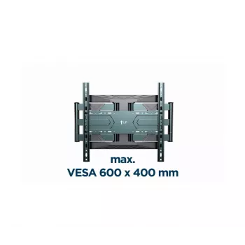 Sienas TV stiprinājums Gembird WM-80ST-01 Tērauds 40–80 collu ekrāniem, 50 kg, VESA 100×100–600×400, slīpums un pagrieziens