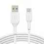 USB kabelis Belkin BoostCharge CAB001BT1MWH 1m USB A uz USB C Balts
