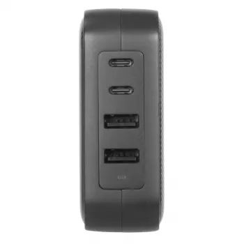 Targus APA109GL 100W GaN sienas lādētājs, melns, universāls, ātra uzlāde