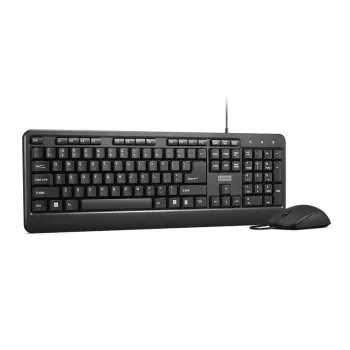 Lenovo 160 tastatūra un pele komplektā, vadu, USB, melna, birojam/mājām