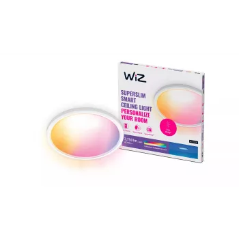 WiZ Superslim Ceiling 32 W viedie griestu gaismeklis, Wi-Fi/Bluetooth, balts