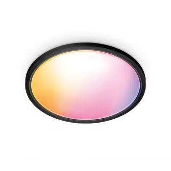 Griestu lampa Smart wizarding world Superslim Ceiling 32 W, melna, 545×545×38 mm, 220–240 V