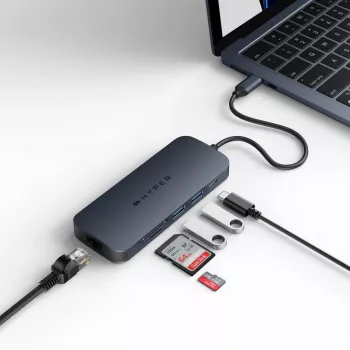 Targus HD4004GL USB-C dokstacija portu replicators, zils