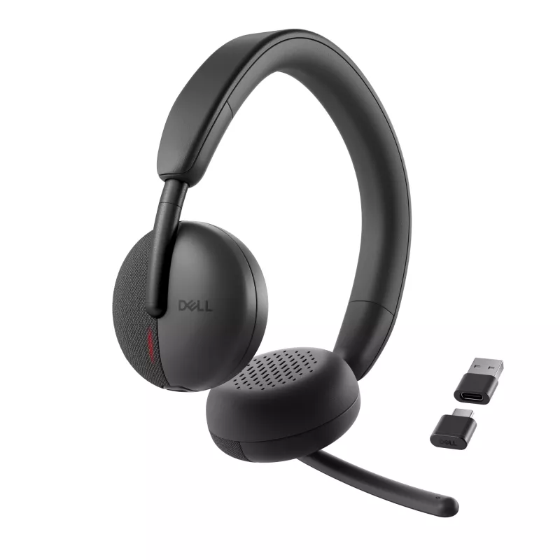DELL Pro Wireless Headset WL3024, Bezvadu un vadu, Zvaniem/Mūzikai, 20 - 20000 Hz, 182 g, Austiņas, Melna