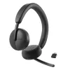 DELL Pro Wireless Headset WL3024, Bezvadu un vadu, Zvaniem/Mūzikai, 20 - 20000 Hz, 182 g, Austiņas, Melna