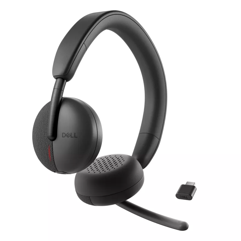 DELL Pro Wireless Headset WL3024, Bezvadu un vadu, Zvaniem/Mūzikai, 20 - 20000 Hz, 182 g, Austiņas, Melna