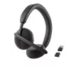 DELL Pro Wireless Headset WL3024, Bezvadu un vadu, Zvaniem/Mūzikai, 20 - 20000 Hz, 182 g, Austiņas, Melna