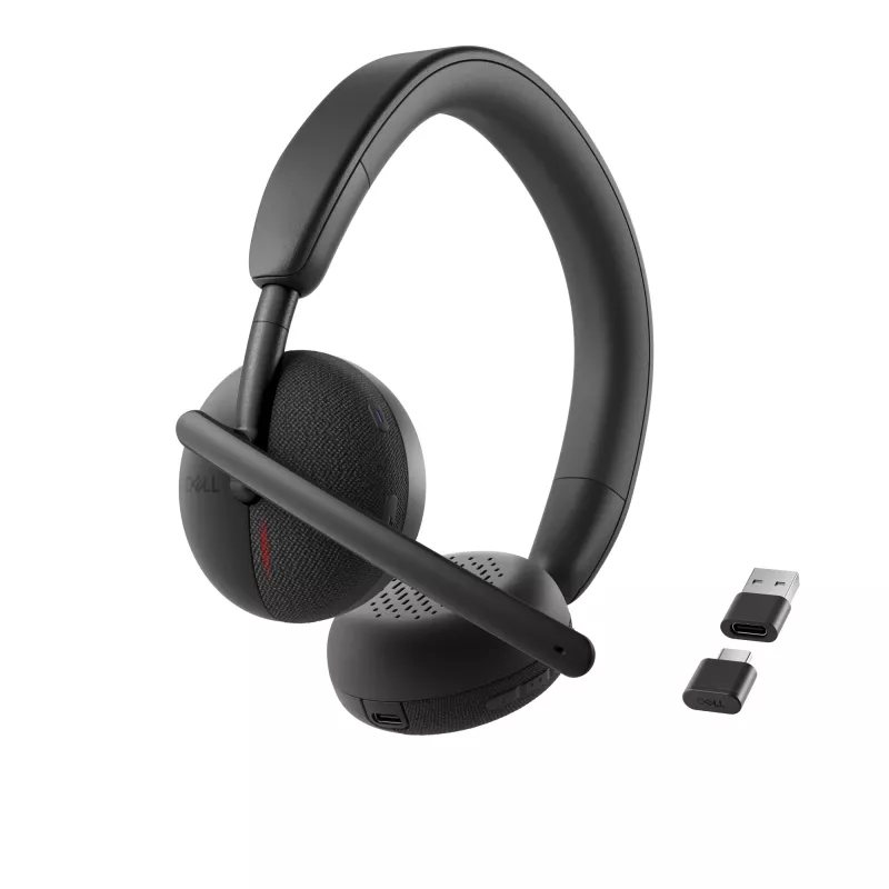 DELL Pro Wireless Headset WL3024, Bezvadu un vadu, Zvaniem/Mūzikai, 20 - 20000 Hz, 182 g, Austiņas, Melna