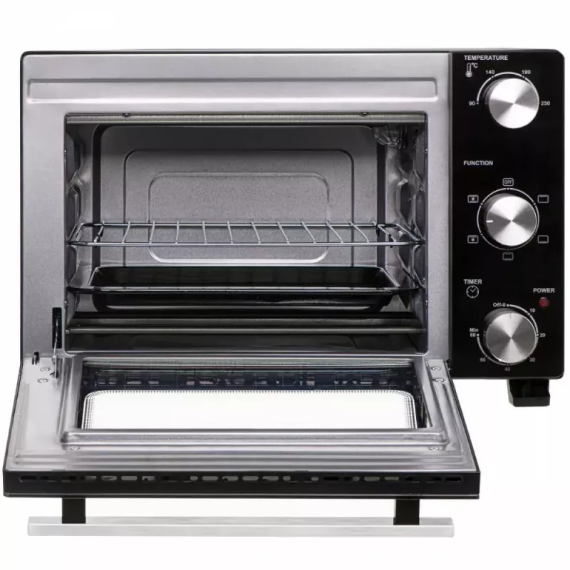 Elektriskais galda krāsns Adler AD 6024 — kompakts 22 L, 1300 W, melns