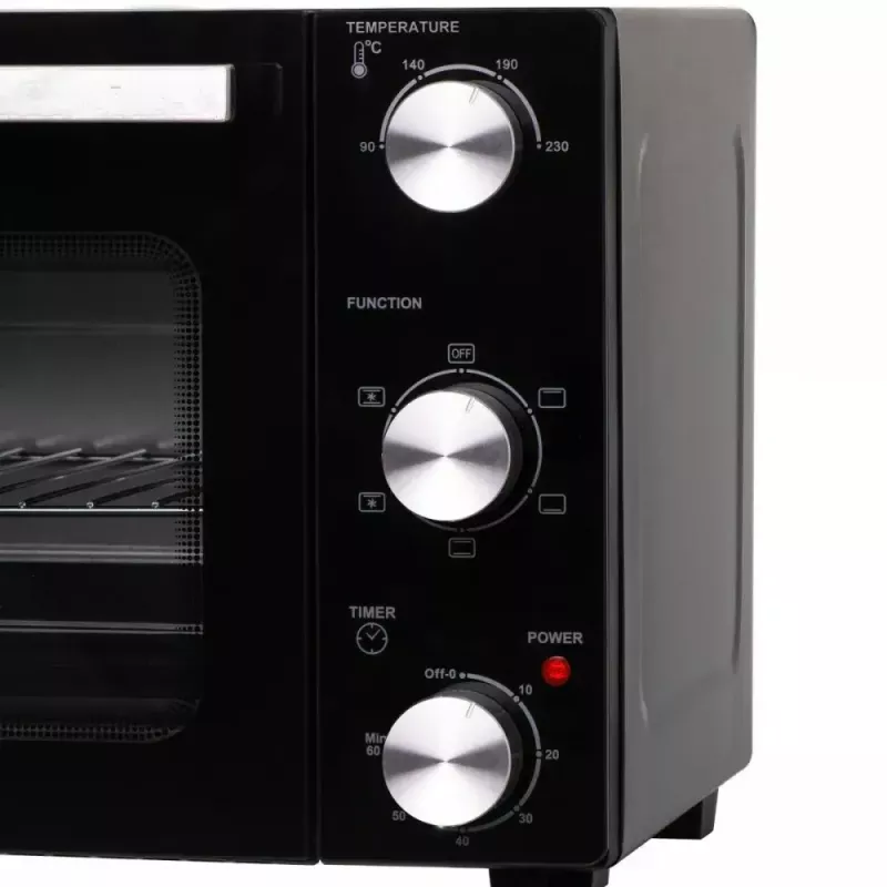 Elektriskais galda krāsns Adler AD 6024 — kompakts 22 L, 1300 W, melns