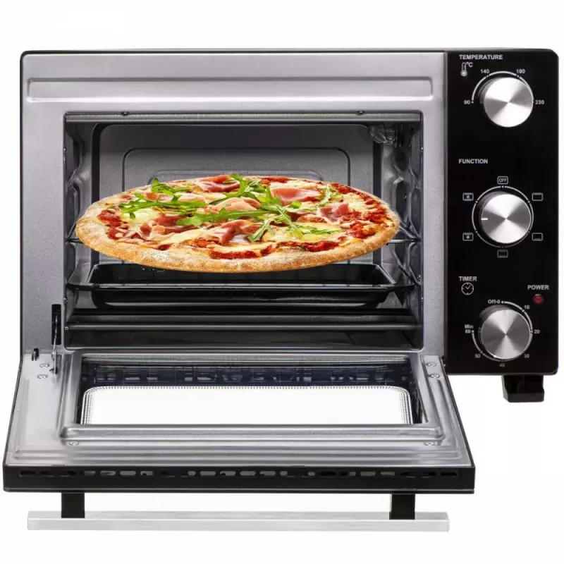 Elektriskais galda krāsns Adler AD 6024 — kompakts 22 L, 1300 W, melns