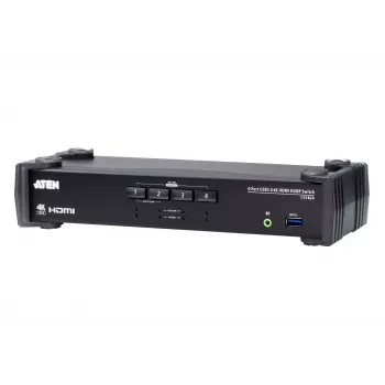 ATEN CS1824 4 portu USB 3.0 4K HDMI KVMP™ slēdzis ar audio miksera režīmu