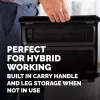 Fellowes Breyta Monitoru Statīvs ar 3 Augstuma Regulējumiem - Ergonomisks Pacēlājs ar Kabeļu Vadību, Maks. Svars 15 kg, Melns