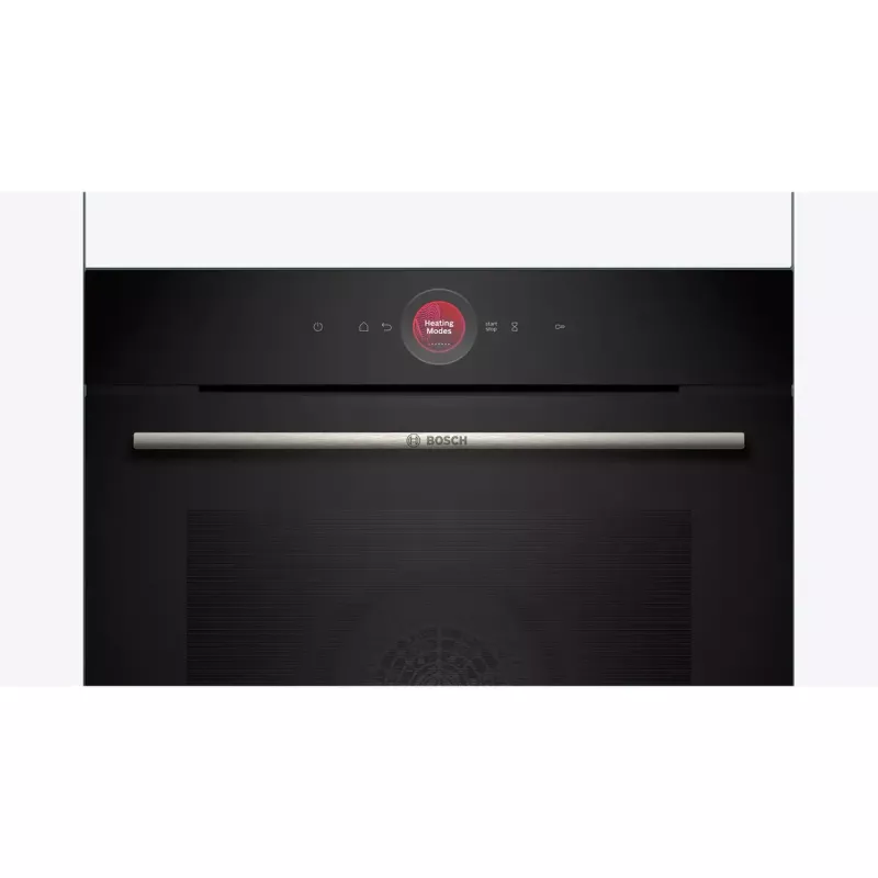Iebūvējamā elektriskā cepeškrāsns Bosch Serie 8 HBG7721B1 — 71 L, pirolītiskā tīrīšana, skārienvadība, Wi‑Fi, halogēnspuldze, melna