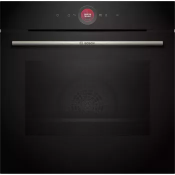 Iebūvējamā elektriskā cepeškrāsns Bosch Serie 8 HBG7721B1 — 71 L, pirolītiskā tīrīšana, skārienvadība, Wi‑Fi, halogēnspuldze, melna
