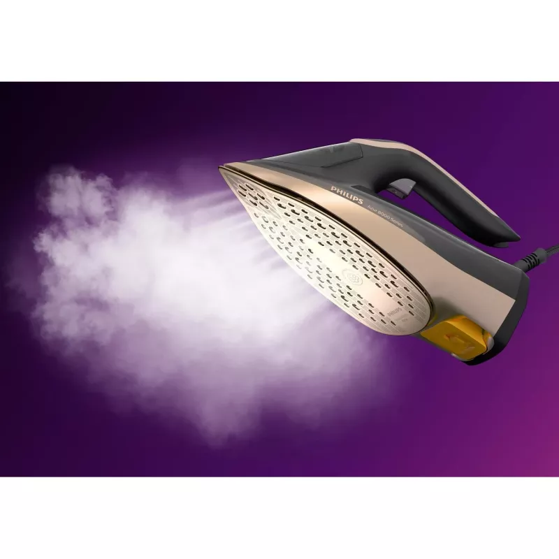 Philips DST8041/80 gludeklis ar tvaiku, SteamGlide Elite zole, 3000 W, melns