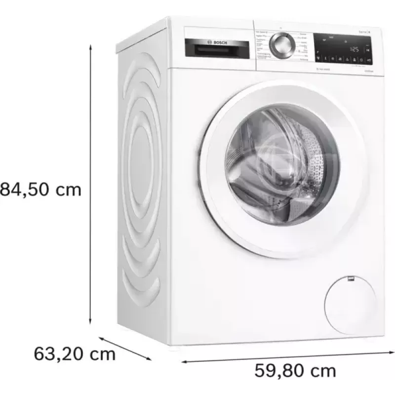 Veļas mazgājamā mašīna Bosch WGG244ZMSN, priekšējā ielāde 9 kg, Energoefektivitātes klase A