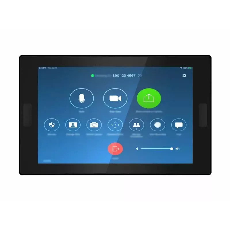 Konferences kontrolieris Lenovo ThinkSmart 12QL0004MT Zoom, kompakta melna iekārta sanāksmju vadībai