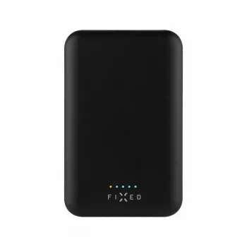 Portatīvais akumulators FIXED MagZen 6000 mAh — melns, USB izeja viedtālruņiem un planšetēm