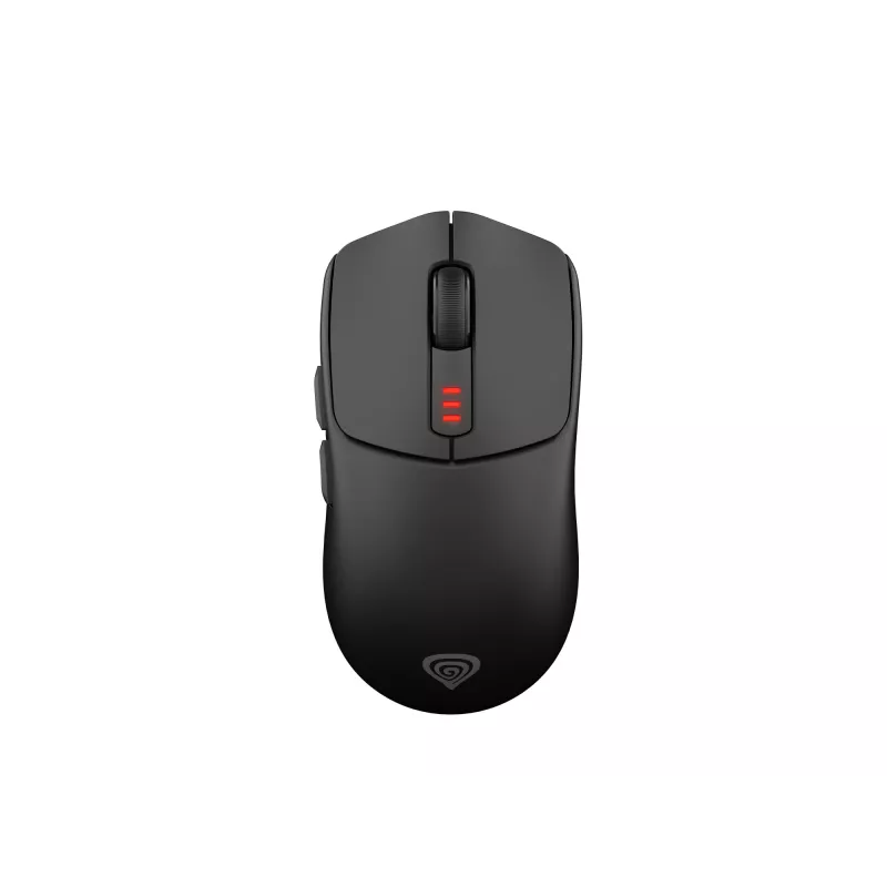 Pele GENESIS Zircon 500 Gaming, Bezvadu RF + Bluetooth + USB-C, Optiskā, 10000 DPI