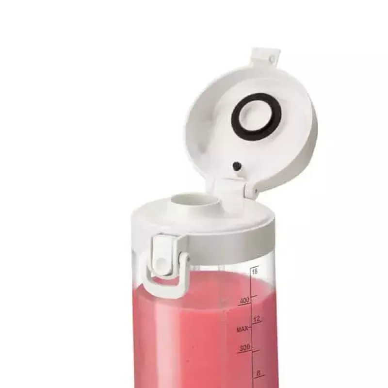 Sporta blenderis NUTRIBULLET Portable 0,475 L Balts ar Tritan trauku un nerūsējošā tērauda asmeņiem, akumulatora darbināms