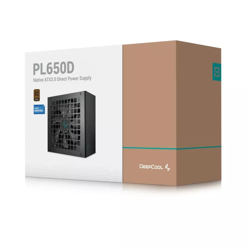 DEEPCOOL PL650D Barošanas bloks 650 W 20+4 Pin ATX - Melns