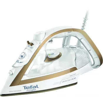 Tefal Puregliss FV8042 sausā un tvaika gludeklis Durilium AirGlide Autoclean zole 3000 W Bronza, Balts