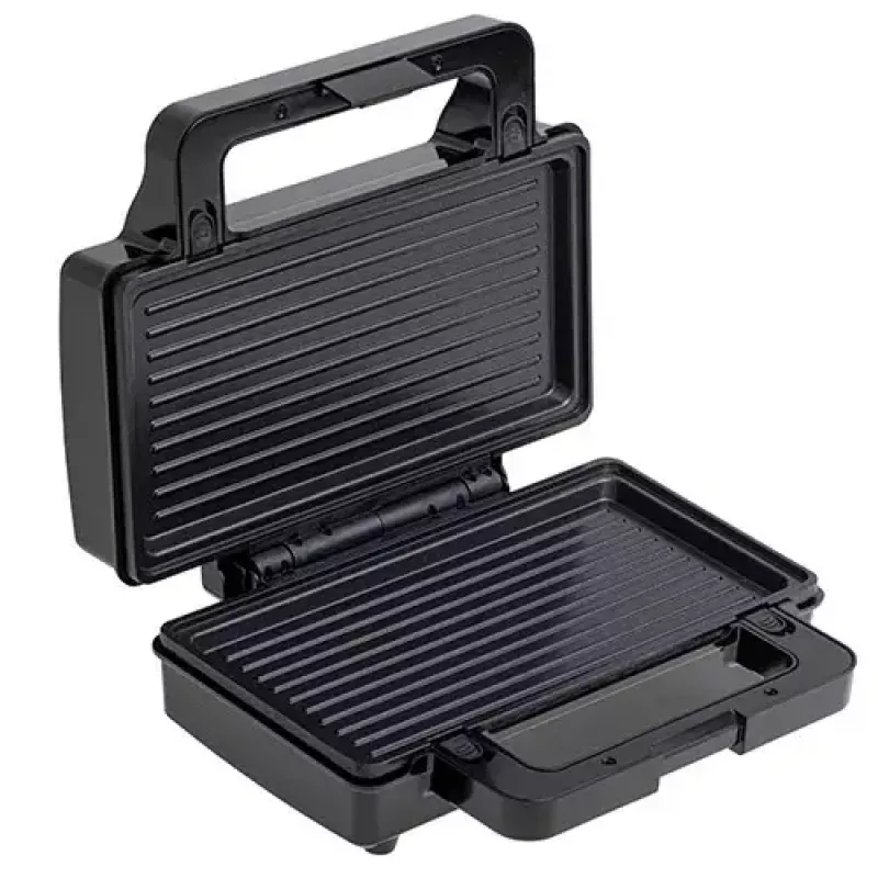 Adler AD 3073 sendviču tosteris 2 vienā, 1000 W, nerūsējošā tērauda/melnā krāsā
