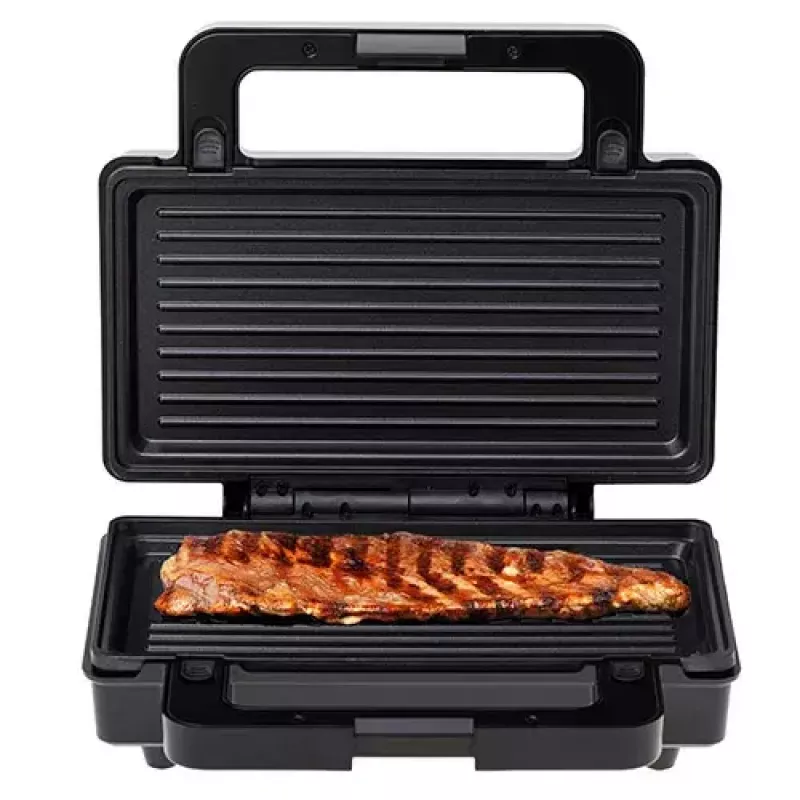 Adler AD 3073 sendviču tosteris 2 vienā, 1000 W, nerūsējošā tērauda/melnā krāsā