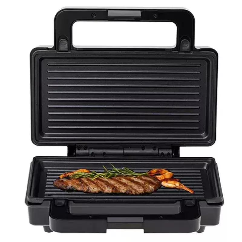 Adler AD 3073 sendviču tosteris 2 vienā, 1000 W, nerūsējošā tērauda/melnā krāsā