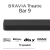 Sony BRAVIA Theatre Bar 9 HT-A9000 skaņu josla, Dolby Atmos, 7.0.2 kanālu, 495 W, Bluetooth, melnā krāsā