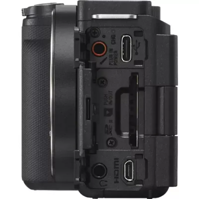 Sony ZV-E10 II (ZVE10M2KB) bezspoguļa vlogera kamera ar 16-50mm f/3.5-5.6 objektīvu, 26 MP APS-C Exmor R CMOS, 4K 3840x2160, 3 collu atliecams skārienekrāns, Wi-Fi, melnā krāsā