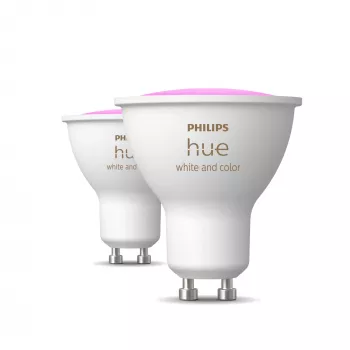 Philips Hue White and colour ambience GU10 – viedā prožektora spuldze – (2 iepakojumā)